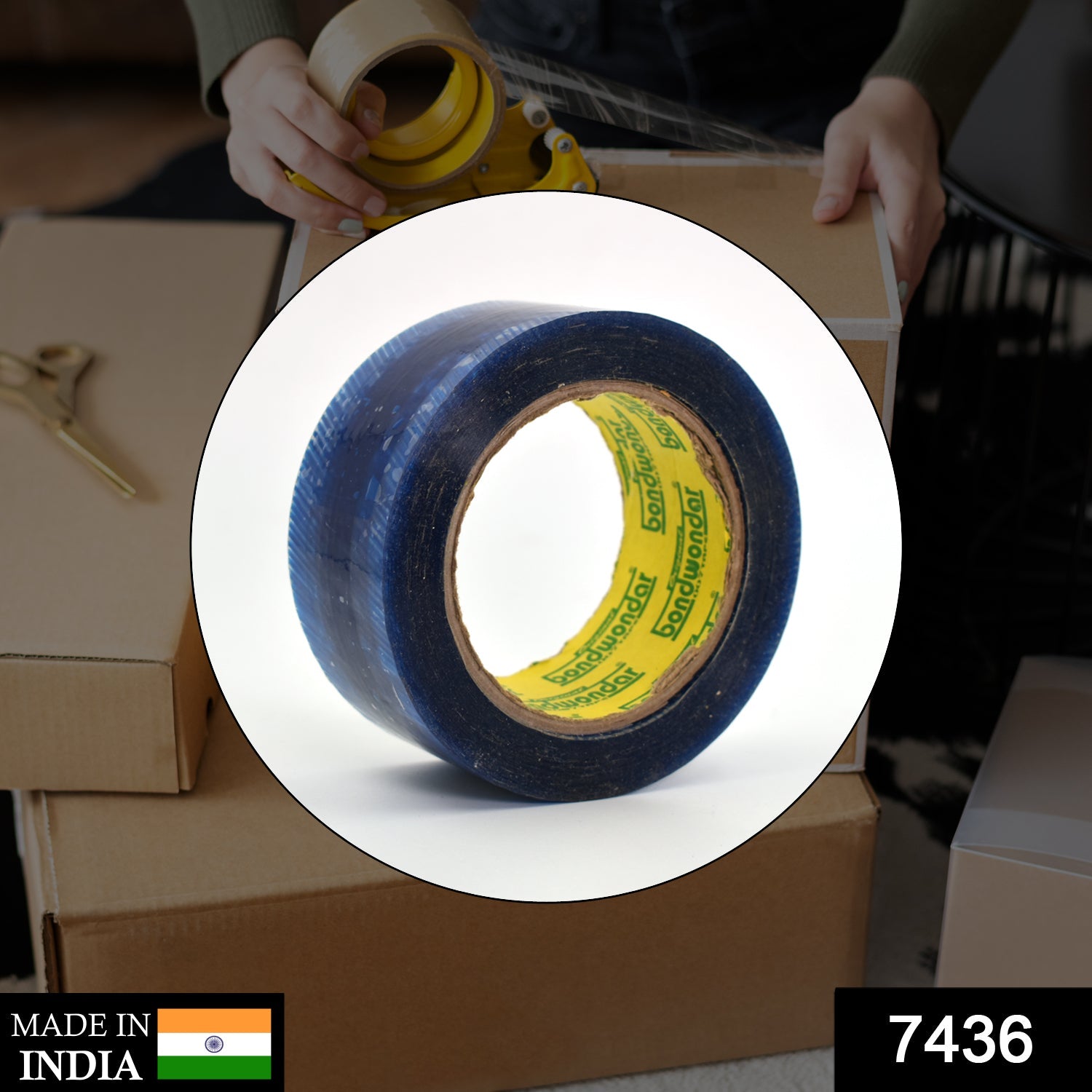 7436 Flipkart Print Blue Tape For Packaging Gifts And Products By Flipkart For Shipping And Delivering Purposes Etc. DeoDap 7436 Flipkart Print Blue Tape For Packaging Gifts And Products By Flipkart For Shipping And Delivering Purposes Etc. DeoDap